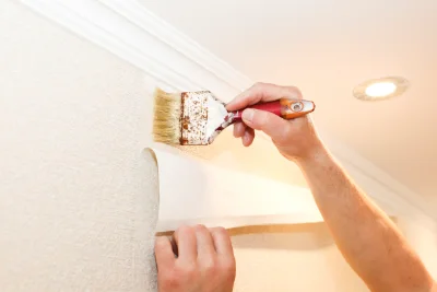 Pose de papier peint à Borrèze — revêtements muraux et toiles de verre
